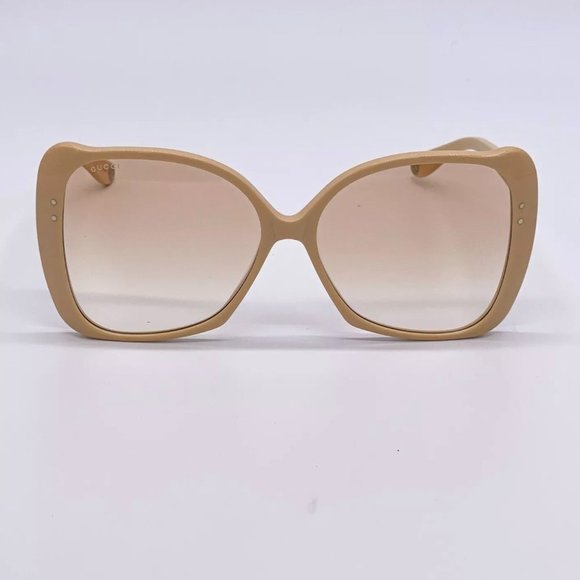 Sale! New Gucci Women\'s 62mm Beige Sunglasses!